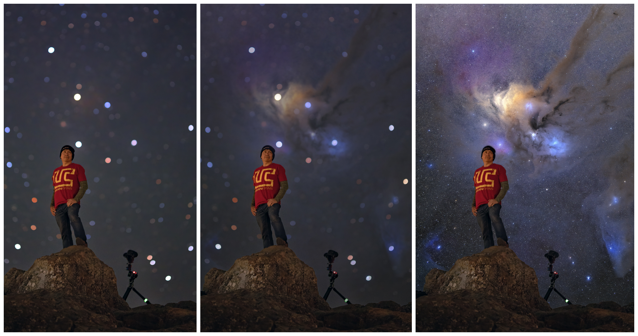 Rho Ophiuchi Triptych